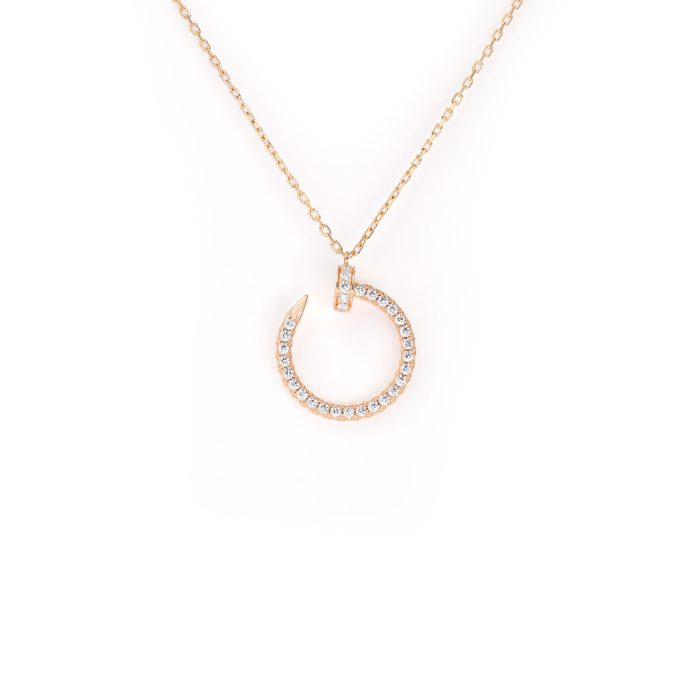 Cartier Juste un Clou Necklace 18K Rose Gold Diamond B3047000