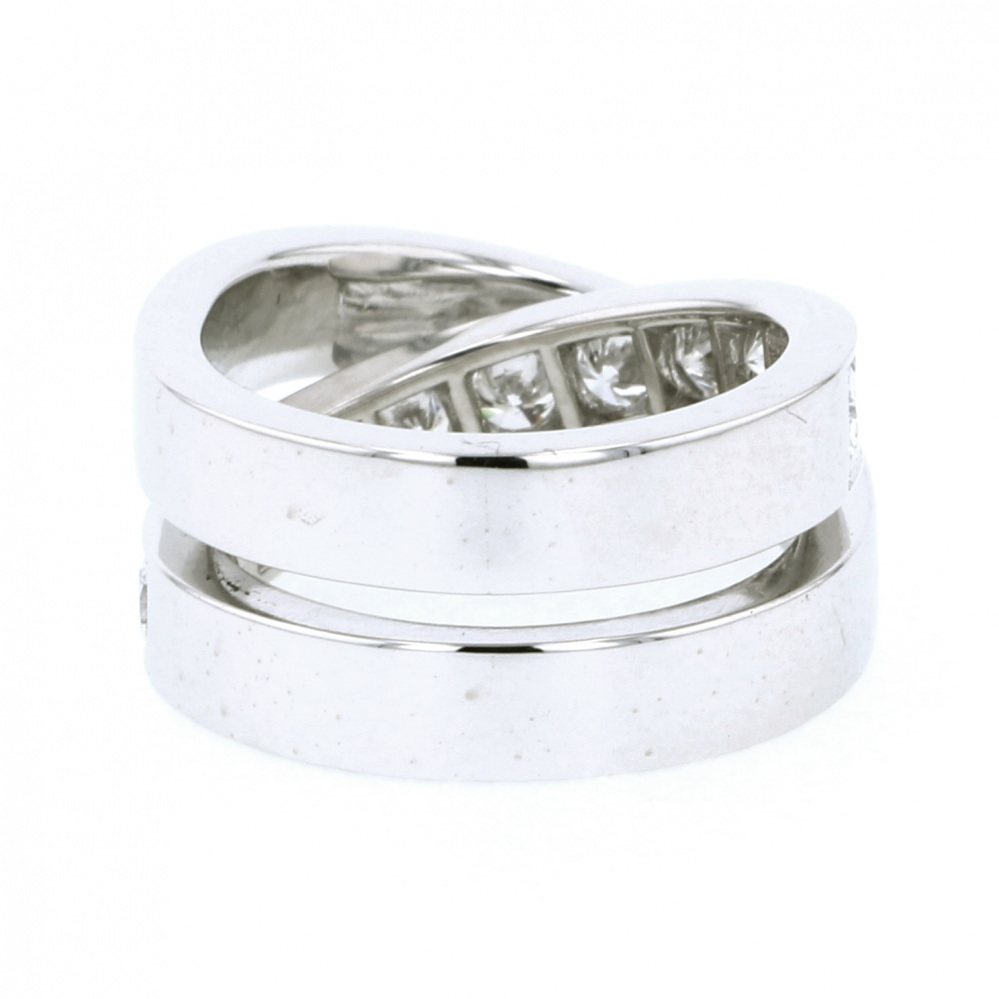 Cartier Paris #47 Ring 18K White Gold Diamond