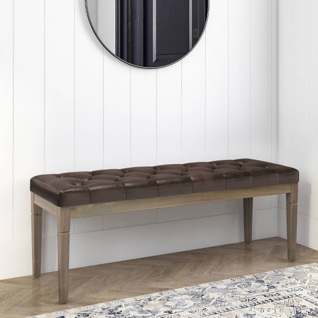 Hopewell Tufted Ottoman Bench Wyndenhall