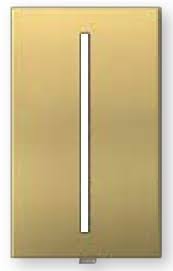 Lutron LWT-G-SB Grafik T Architectural 1-Gang Wallplate Satin Brass