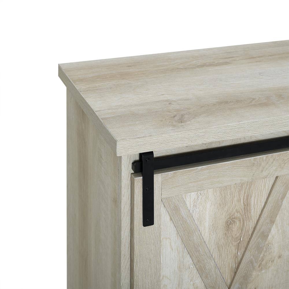 Walker Edison White Oak Farmhouse Console Table | LWF32ALXDWO