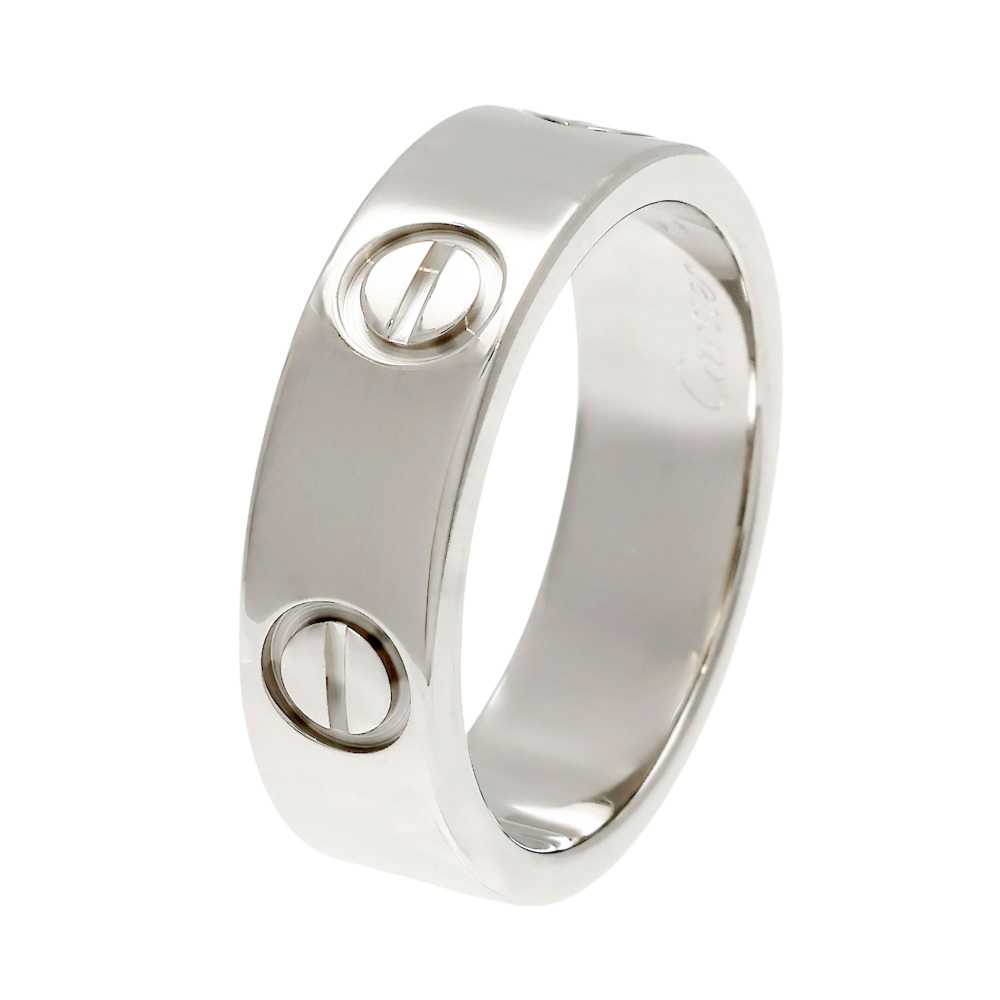 Cartier Love Classic Model Ring 18K White Gold B4022600