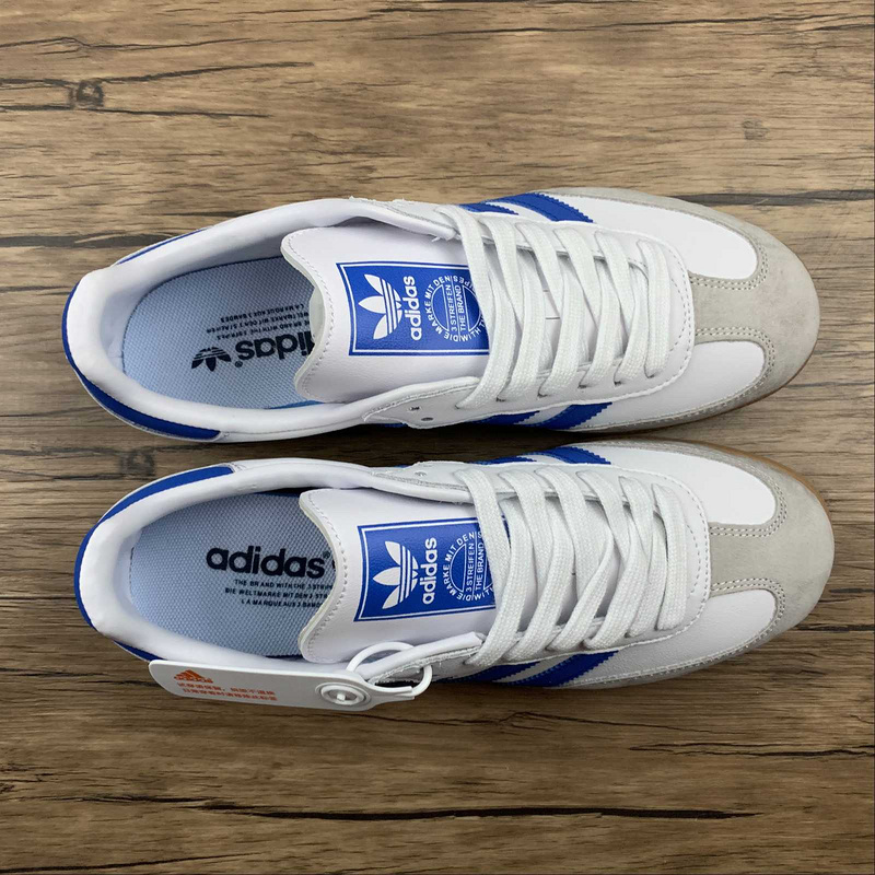 Adidas Samba Og Shoes Cloud White/Blue/Gum EE5450