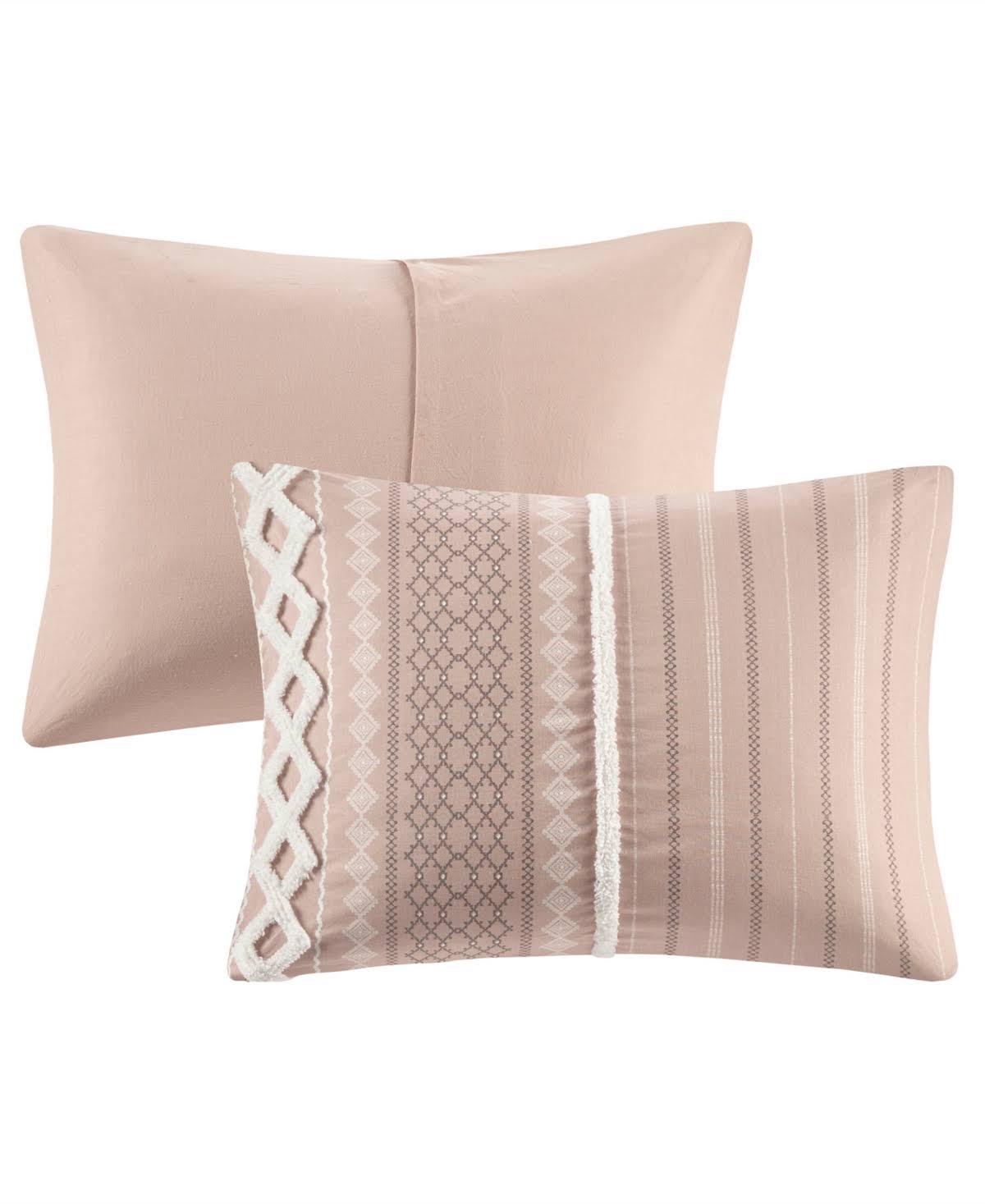 INK+IVY - Imani Cotton Duvet Cover Mini Set - Blush - King/Cal King