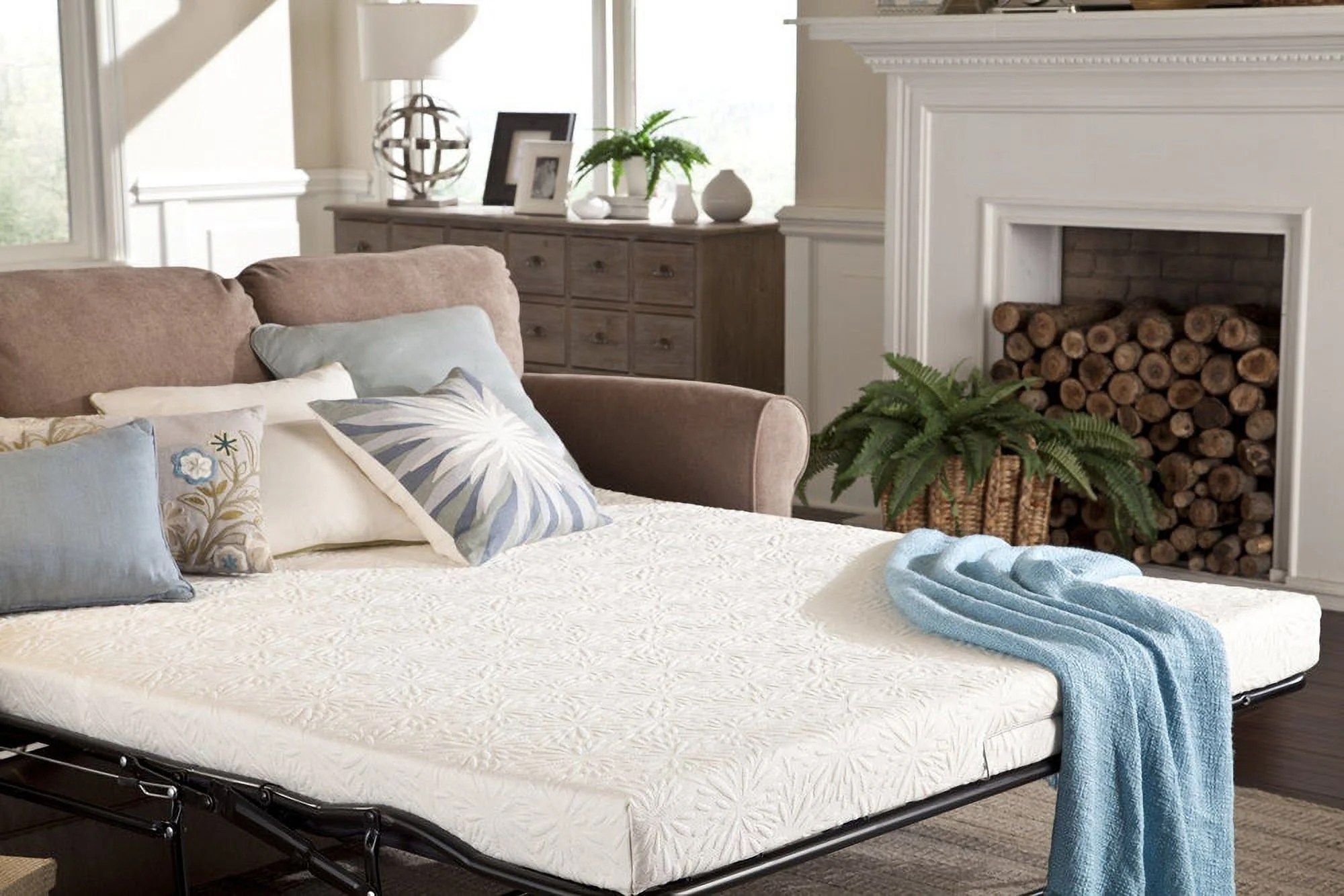 PlushBeds Cooling Sleeper Sofa Mattress with Gel Memory Foam - Twin