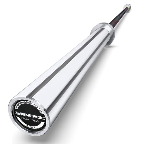 7ft Olympic Barbell Bar 45LB Load 1500lbs Capacity Available, for Gym Home Exercises, Weightlifting, Powerlifting for 2