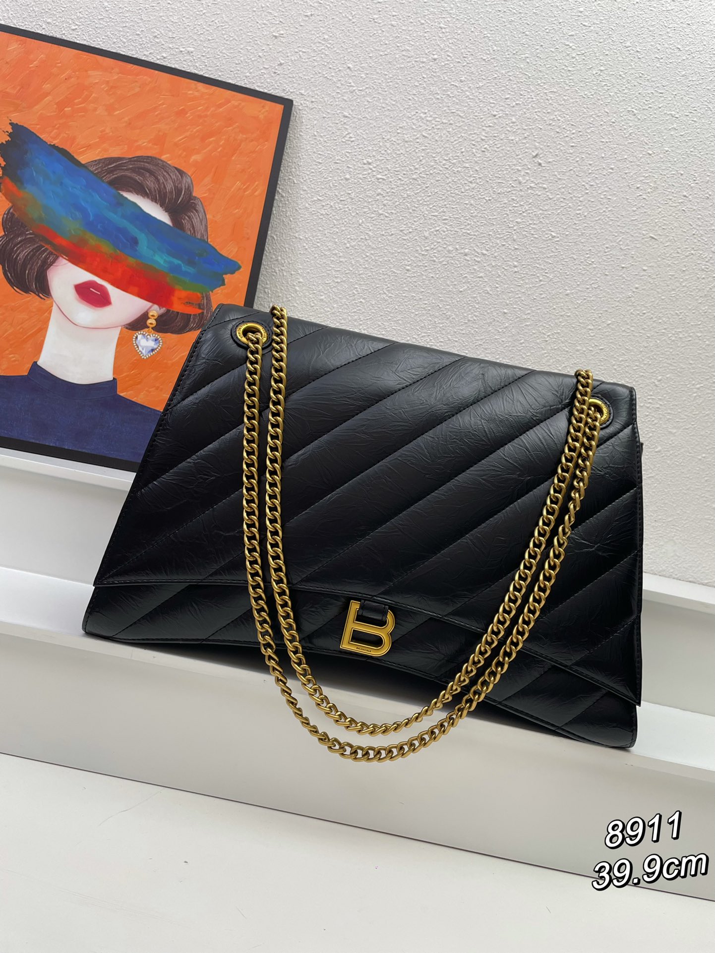 Women's bag Balenciaga B Buckle Crush Chain Bag - cnluxepick