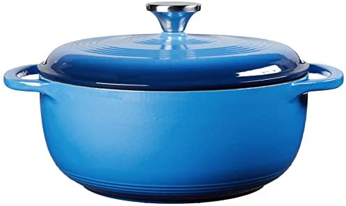 Lodge EC6D43 Enameled Cast Iron Dutch Oven, 6-Quart, Island Spice Red