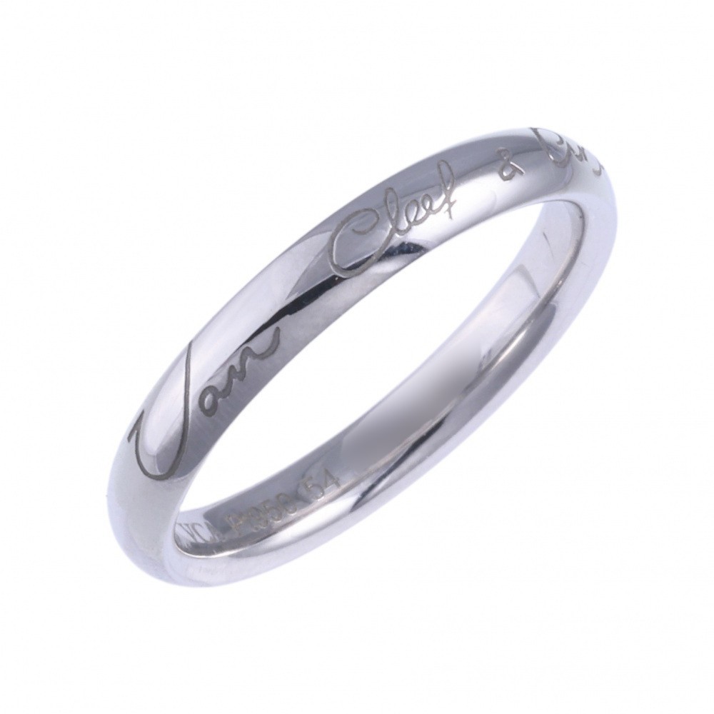 Van Cleef & Arpels Tundlemon Senior Tulle Marriage Ring Platinum VCARO9Y500