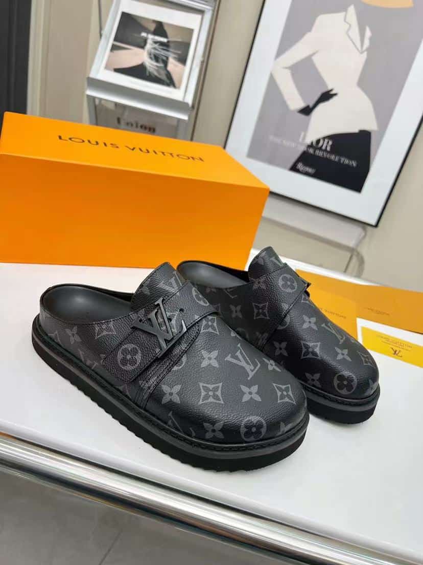 Louis Vuitton Easy Mule Monogram Eclipse