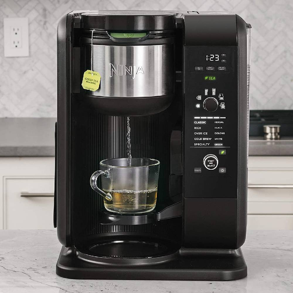 Ninja Hot & Cold Brewed System, Auto-iQ Tea and Coffee Maker With Glass Carafe