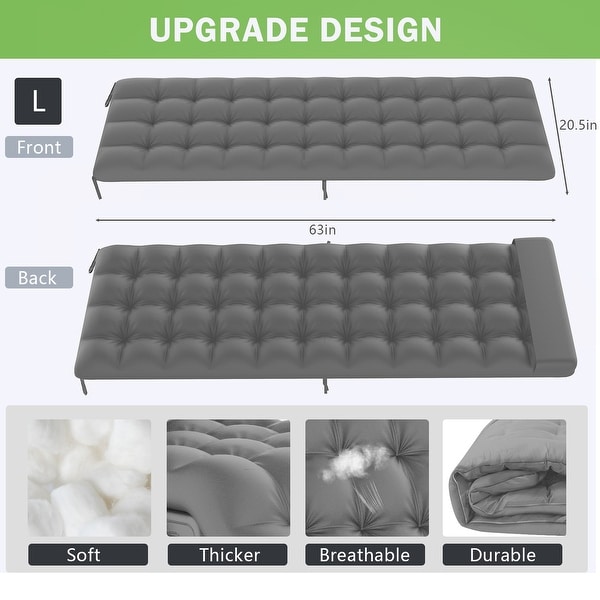 Patio Reclining Adjustable Chaise Lounge with Removable Cushion,Grey