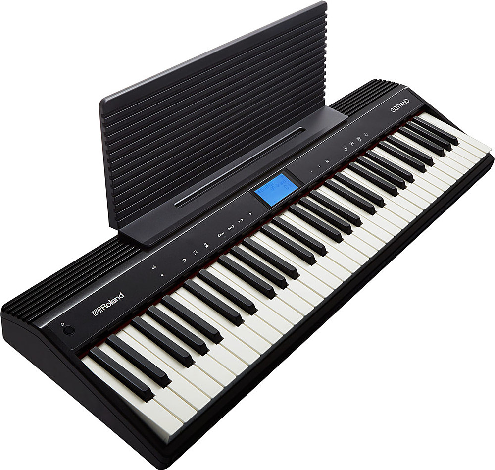 Roland - GO:PIANO Digital Piano Full-Size Keyboard with 61 Keys - Black