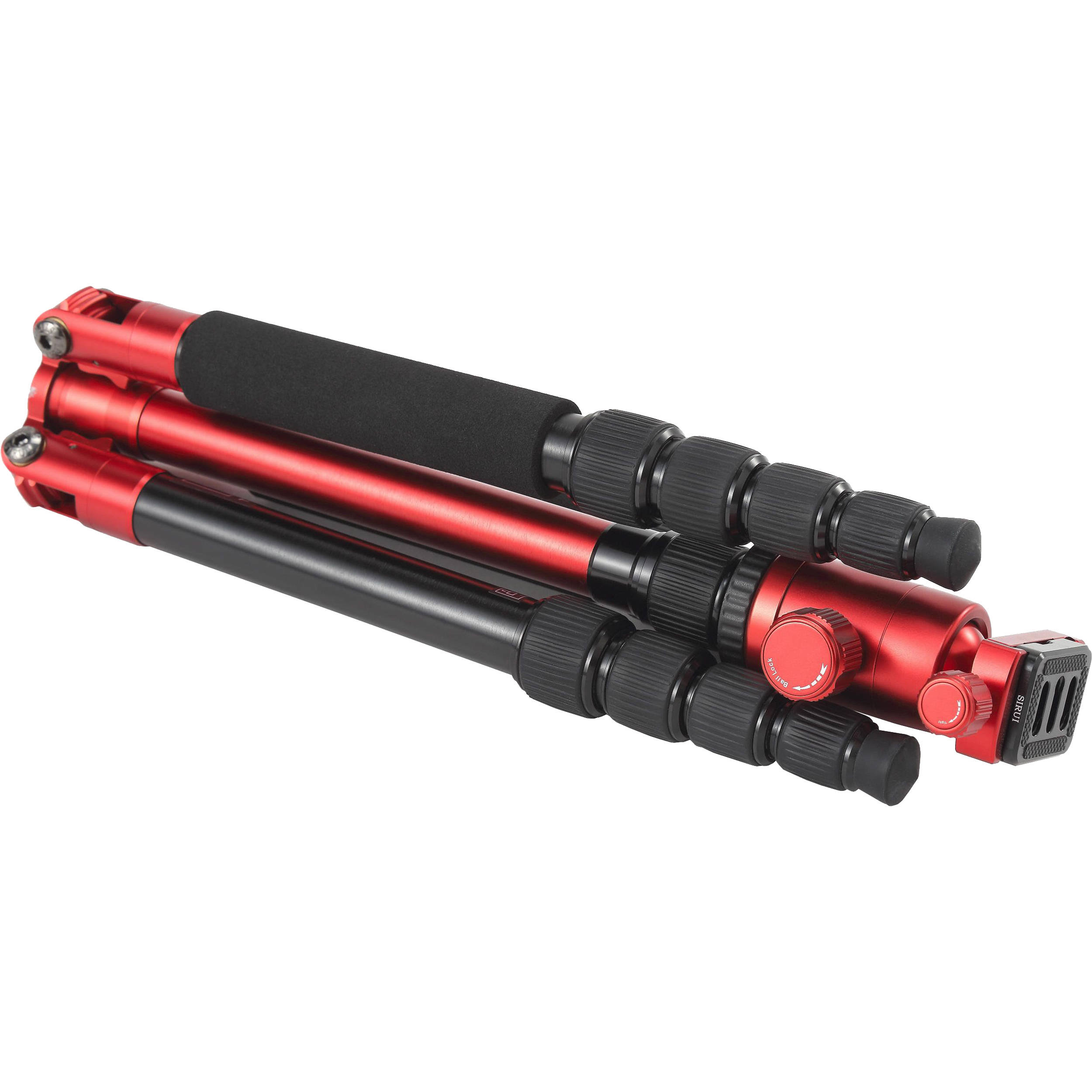 Sirui T-005X Aluminum Tripod with C-10S Ball Head (Red)