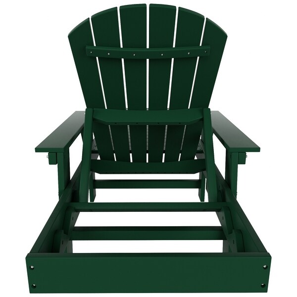 Polytrends Altura Poly EcoFriendly All Weather Reclining Chaise Lounge with Arms