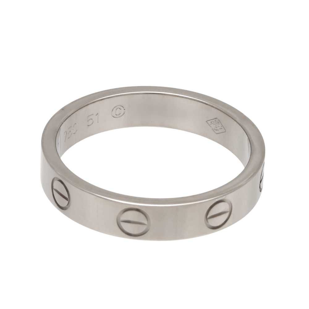 Cartier Love Ring 18K White Gold B4085100