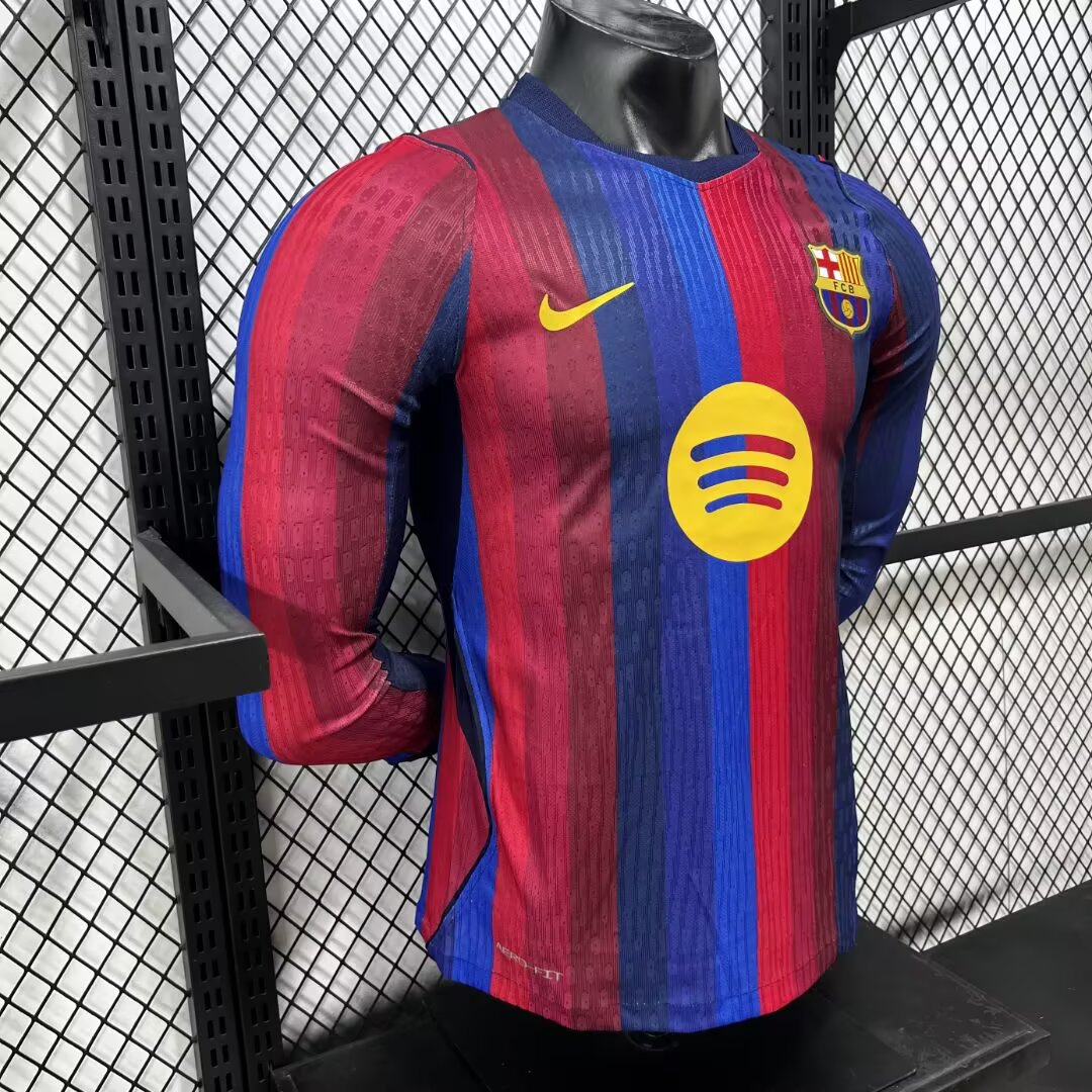 Player Version Barcelona 26/27 Home Long Sleeves S-3XL