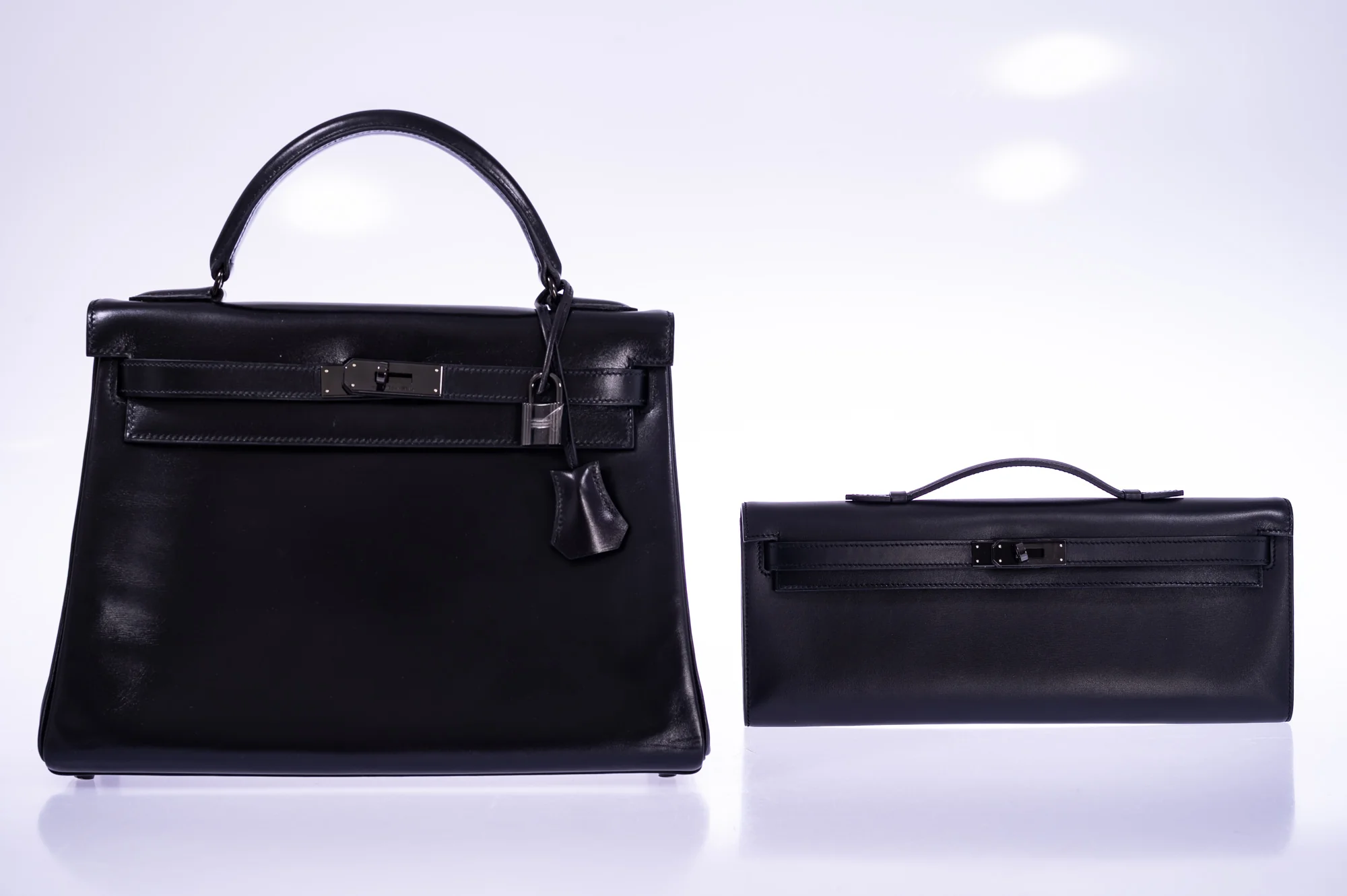 Hermès Kelly Cut So Black Noir Box PVD Hardware