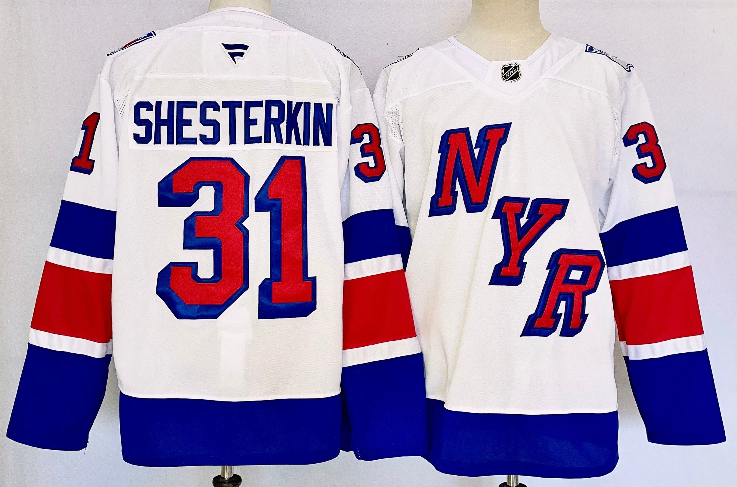 Men's New York Rangers Igor Shesterkin #31 Fanatics White Player Jersey