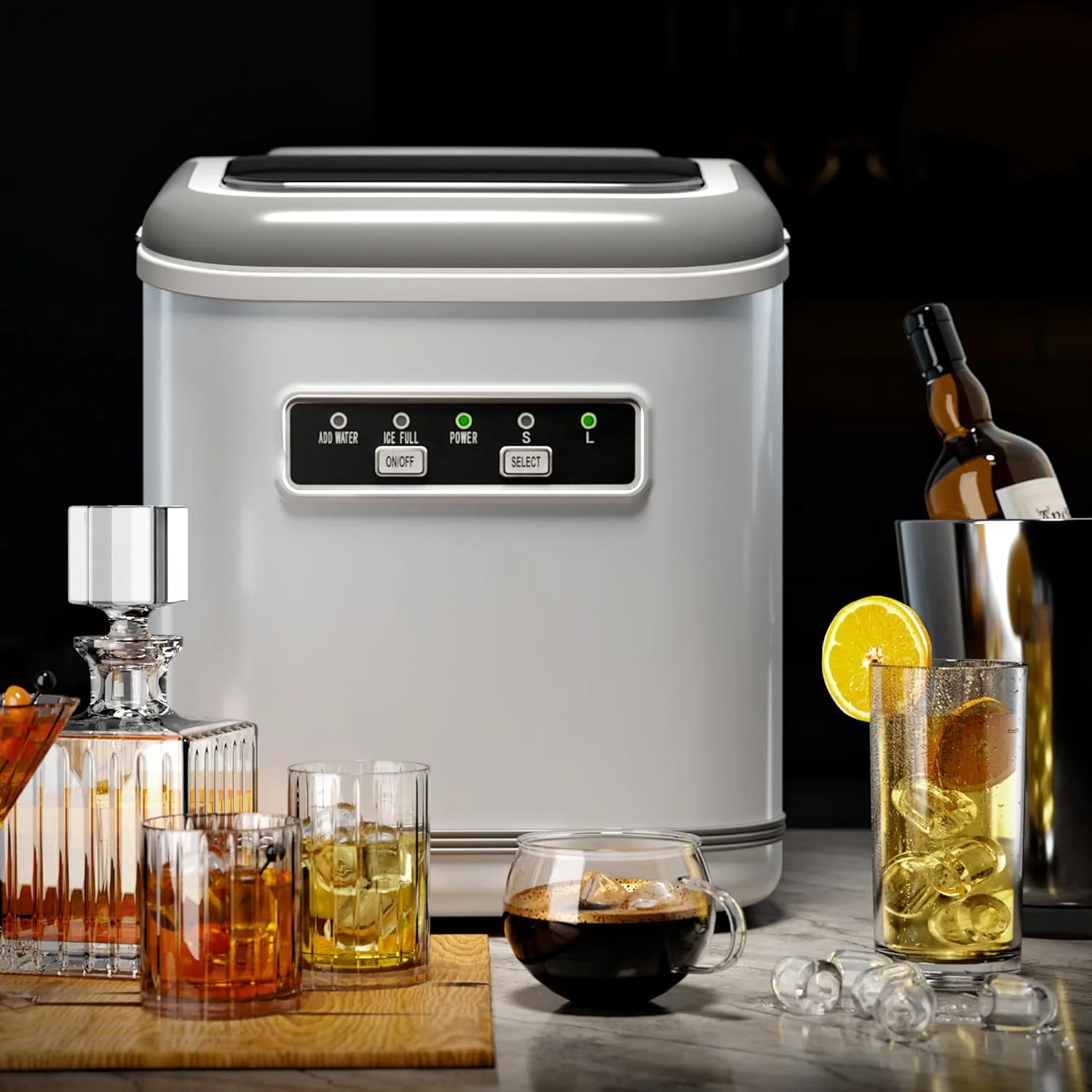 Countertop Ice Maker 9 Bullet Ice Cubes in 6 Mins,  Z5812K