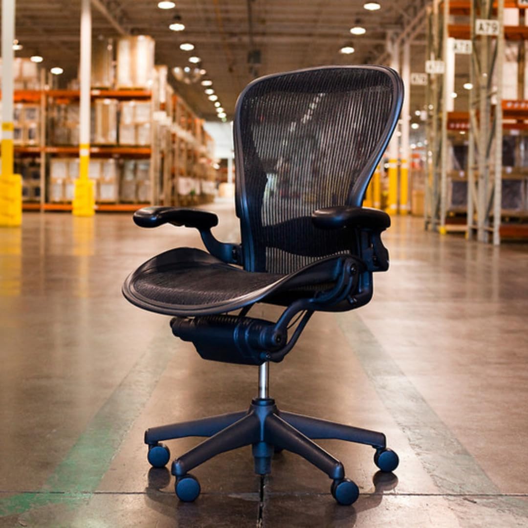 Herman Miller Office Chair Size B, Fully Adjustable, Renewed