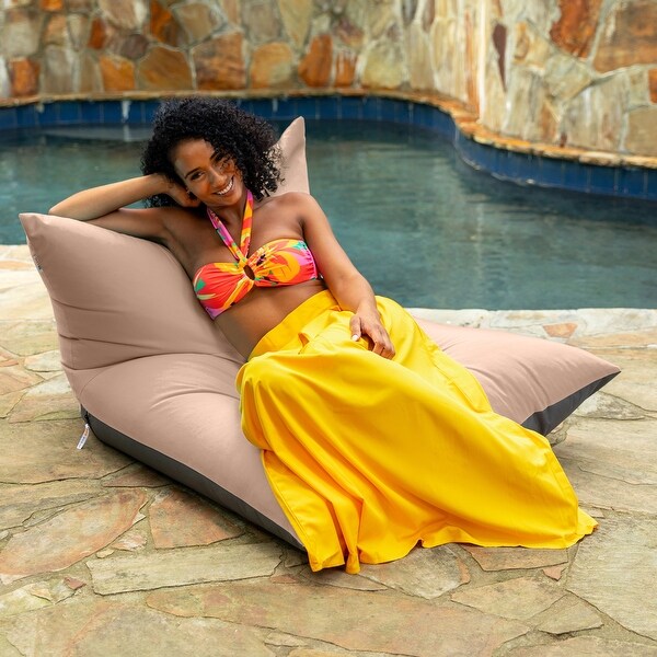 Deshi Sunbrella Patio Bean Bag Lounge Chair by Havenside Home