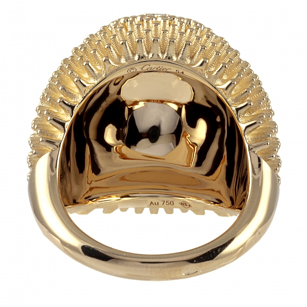 Cartier Cactus Ring 18K Yellow Gold Diamond N4748500