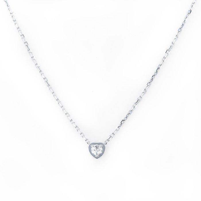 Cartier Damour (diamant Leger) Diamond Necklace 18K White Gold