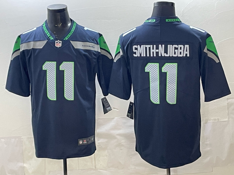 Men's Seattle Seahawks Jaxon Smith-Njigba #11 College Navy Game Jersey