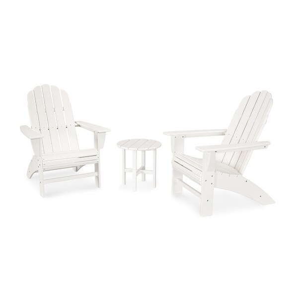 POLYWOOD Vineyard 3Piece Curveback Adirondack Set