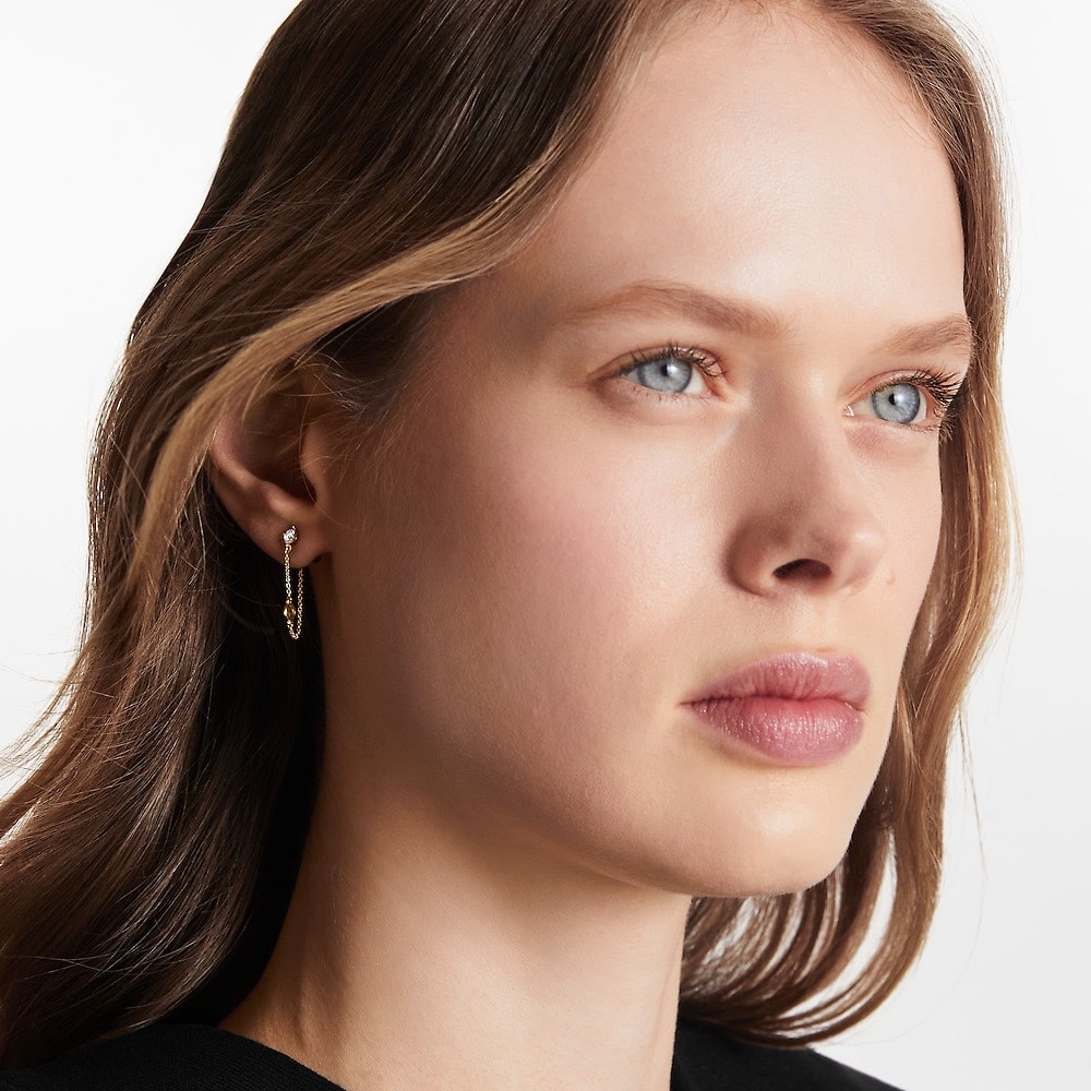 Louis Vuitton Petit Louis Earrings In Gold M00390
