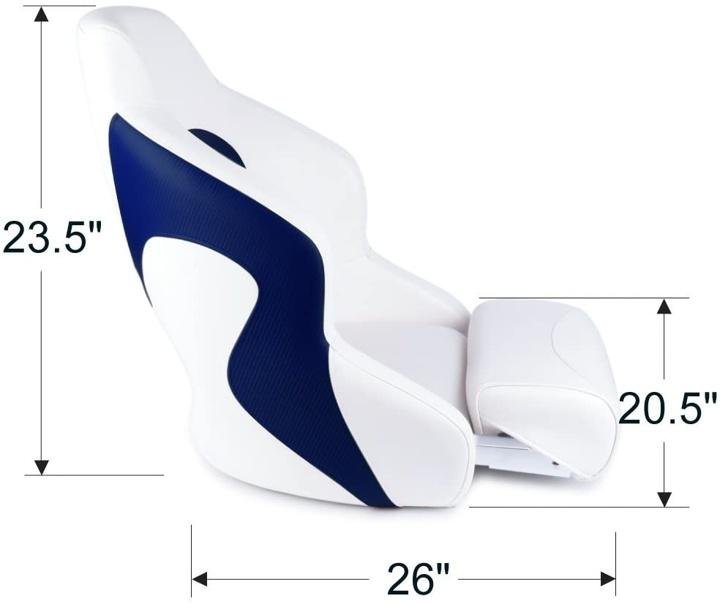 Premium Boat Seats | Two Tone Captain’s Bucket Boat Seats Model A
