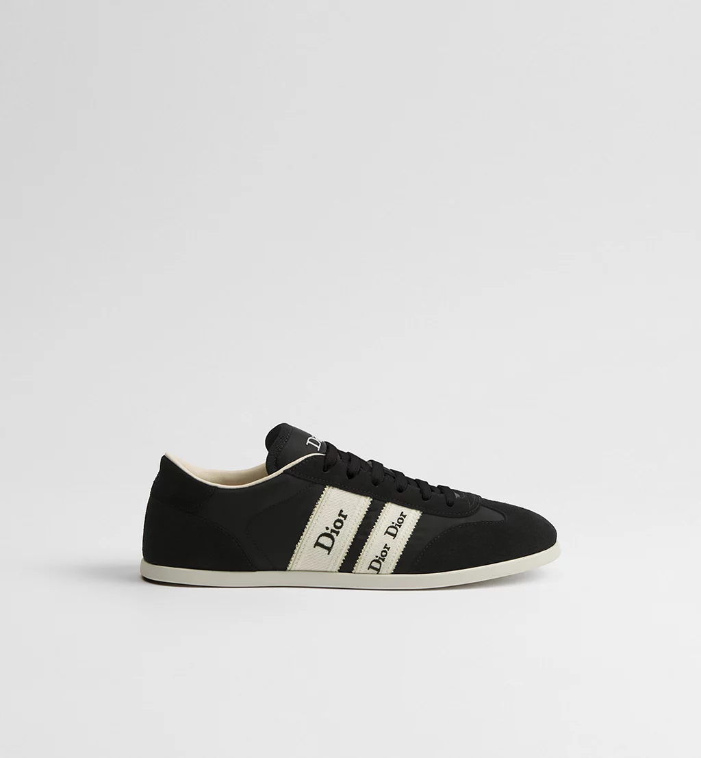 Dior Ribbon Sneaker Black Suede Calfskin and Technical Fabric