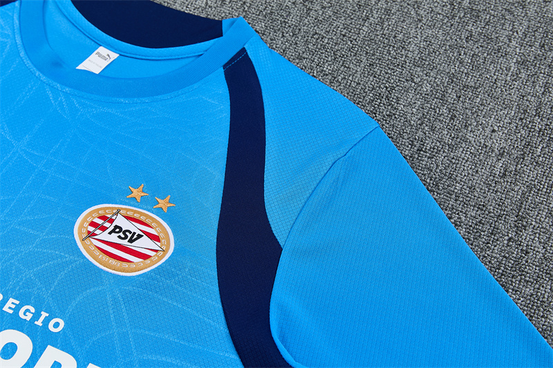 PSV Eindhoven 26/27 Short Sleeves Training Suit-Blue 3