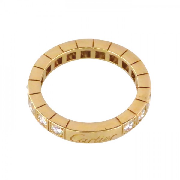 Cartier Laniere Ring 18K Yellow Gold Diamond BC0742