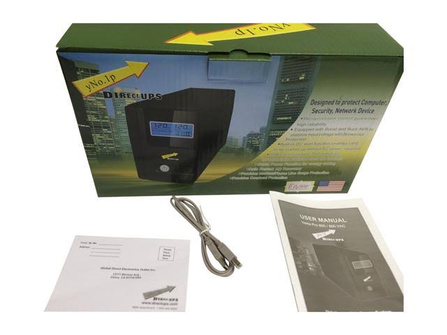 DirectUPS VP600 600 VA 360 Watts UPS