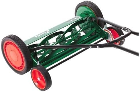 20-Inch 5-Blade Classic Push Reel Lawn Mower, Green