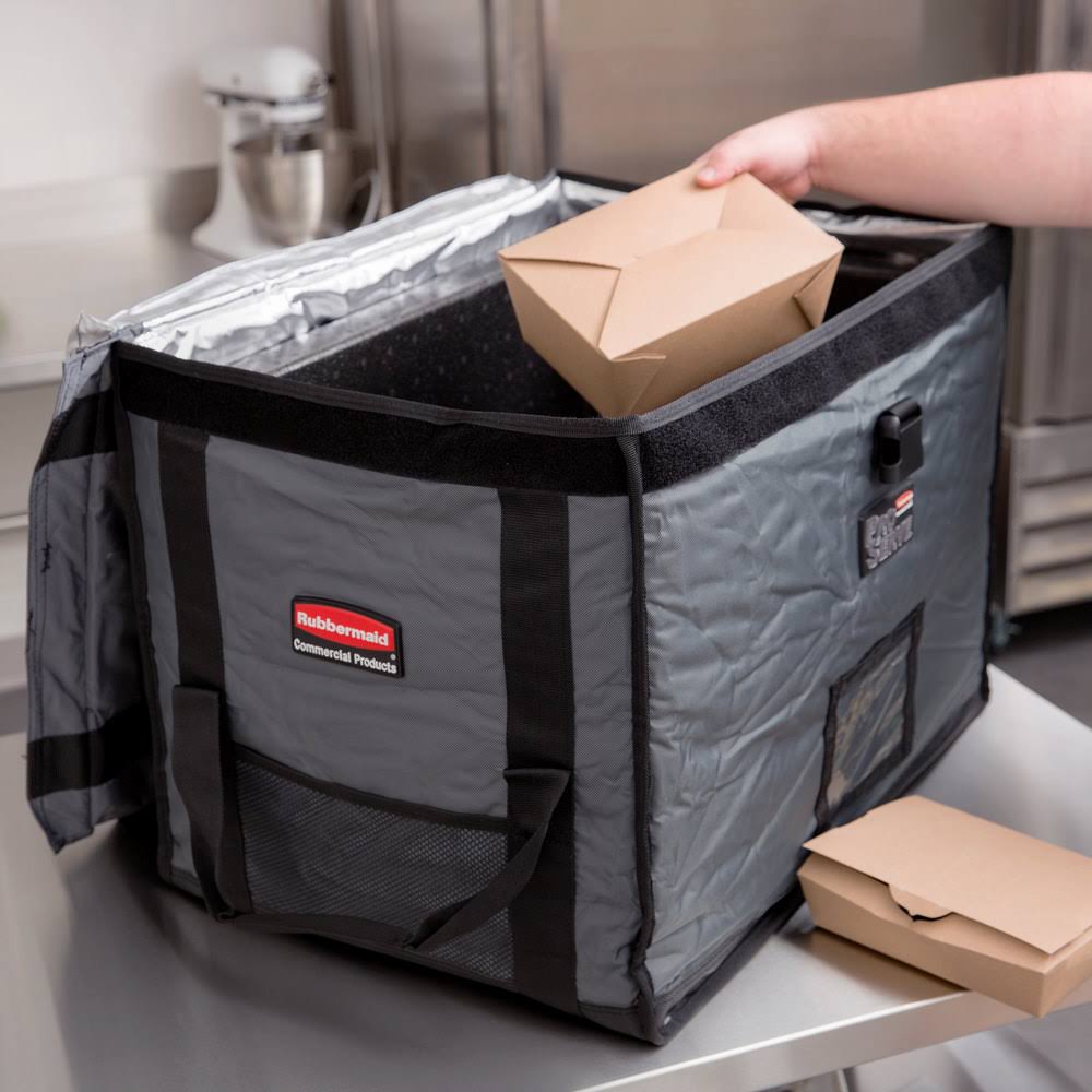 Rubbermaid FG9F1600CGRAY - Insulated Full Pan Carrier, Top Load