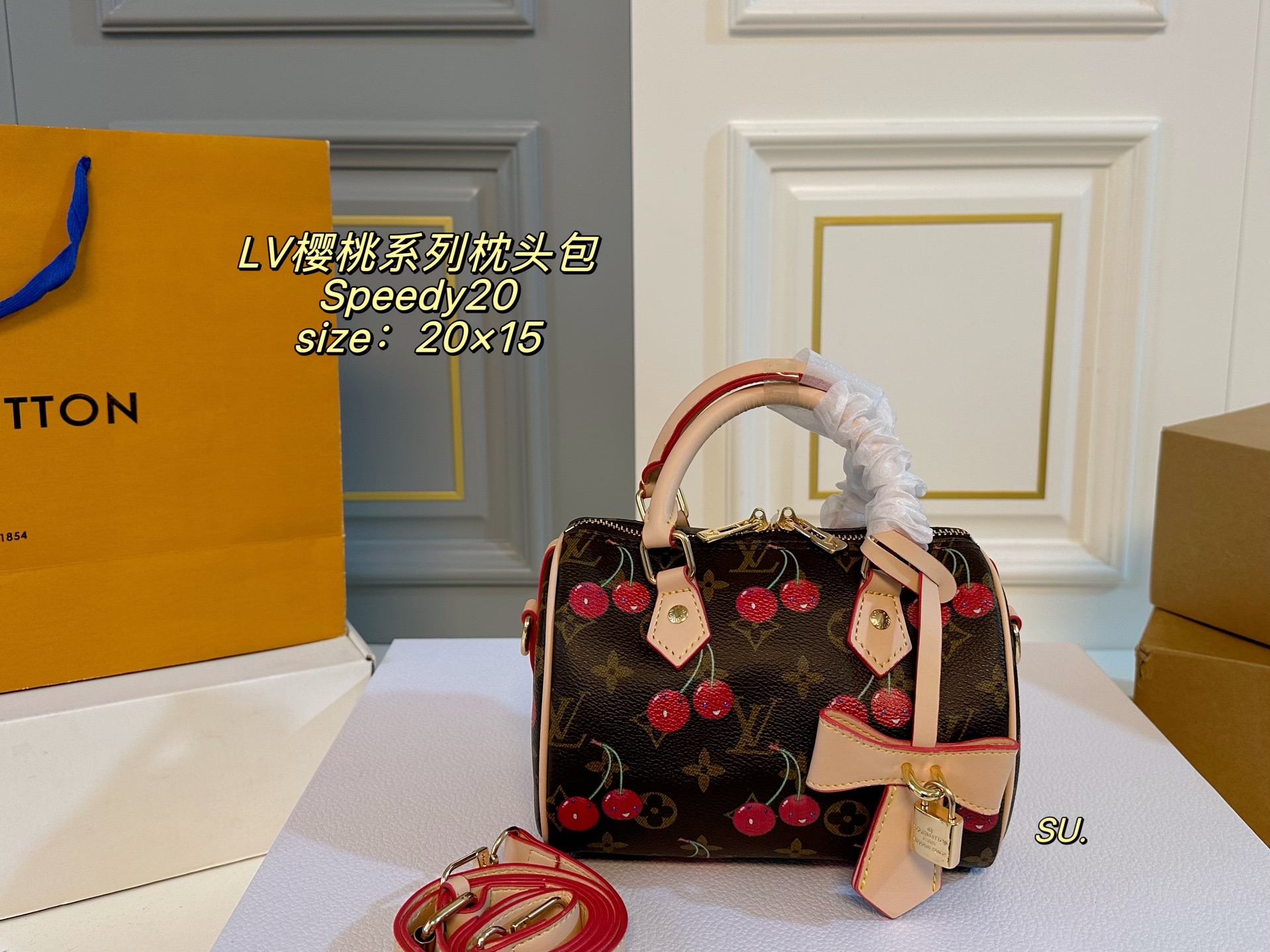 LV Cherry Collection Speedy Boston Pillow Bag - cnluxepick