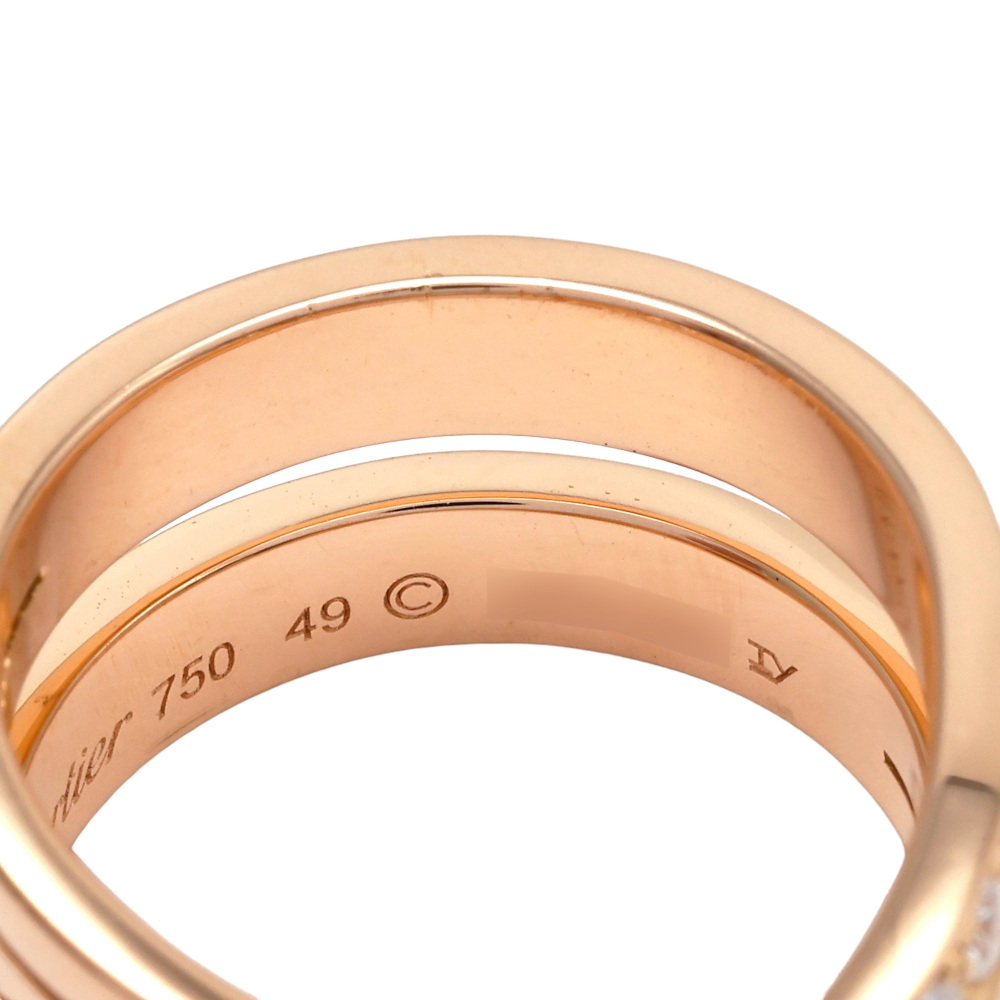 Cartier Ethancel Do Ring 18K Rose Gold Diamond B4095700