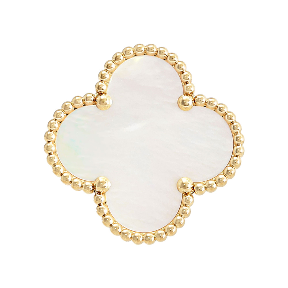 Van Cleef & Arpels Magic Alhambra Ring 18K Yellow Gold Mother of Pearl VCARF78900