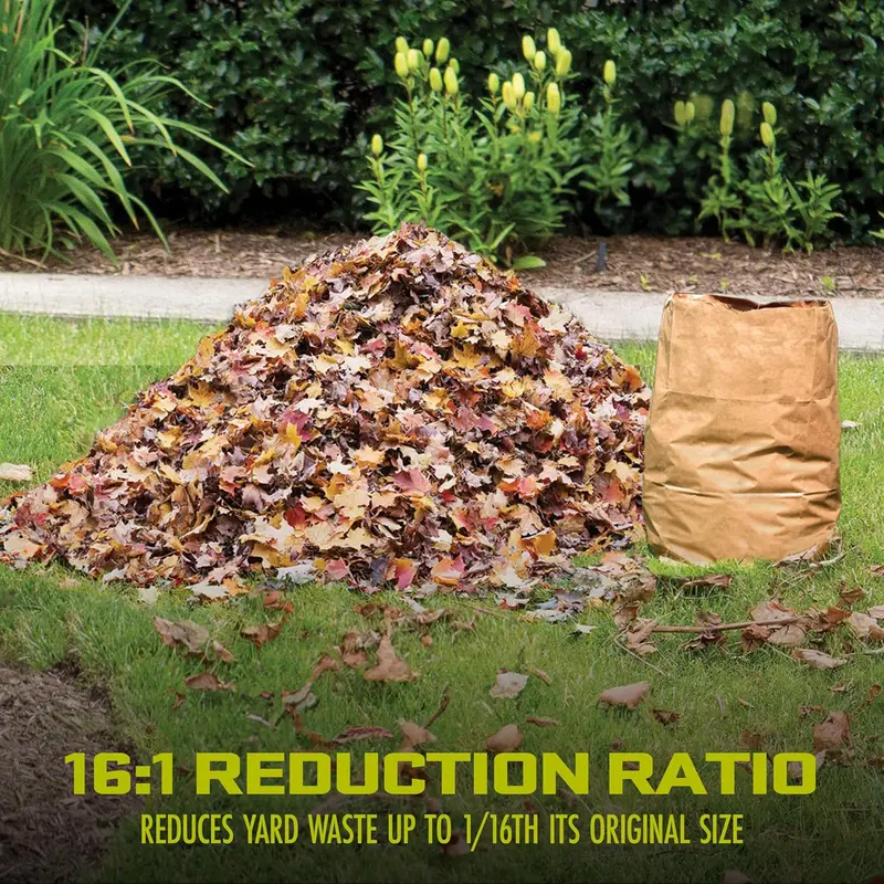 Sun Joe Electric Leaf Mulcher with Adjustable Speed Control – Up to 55 Gallons Per Minute