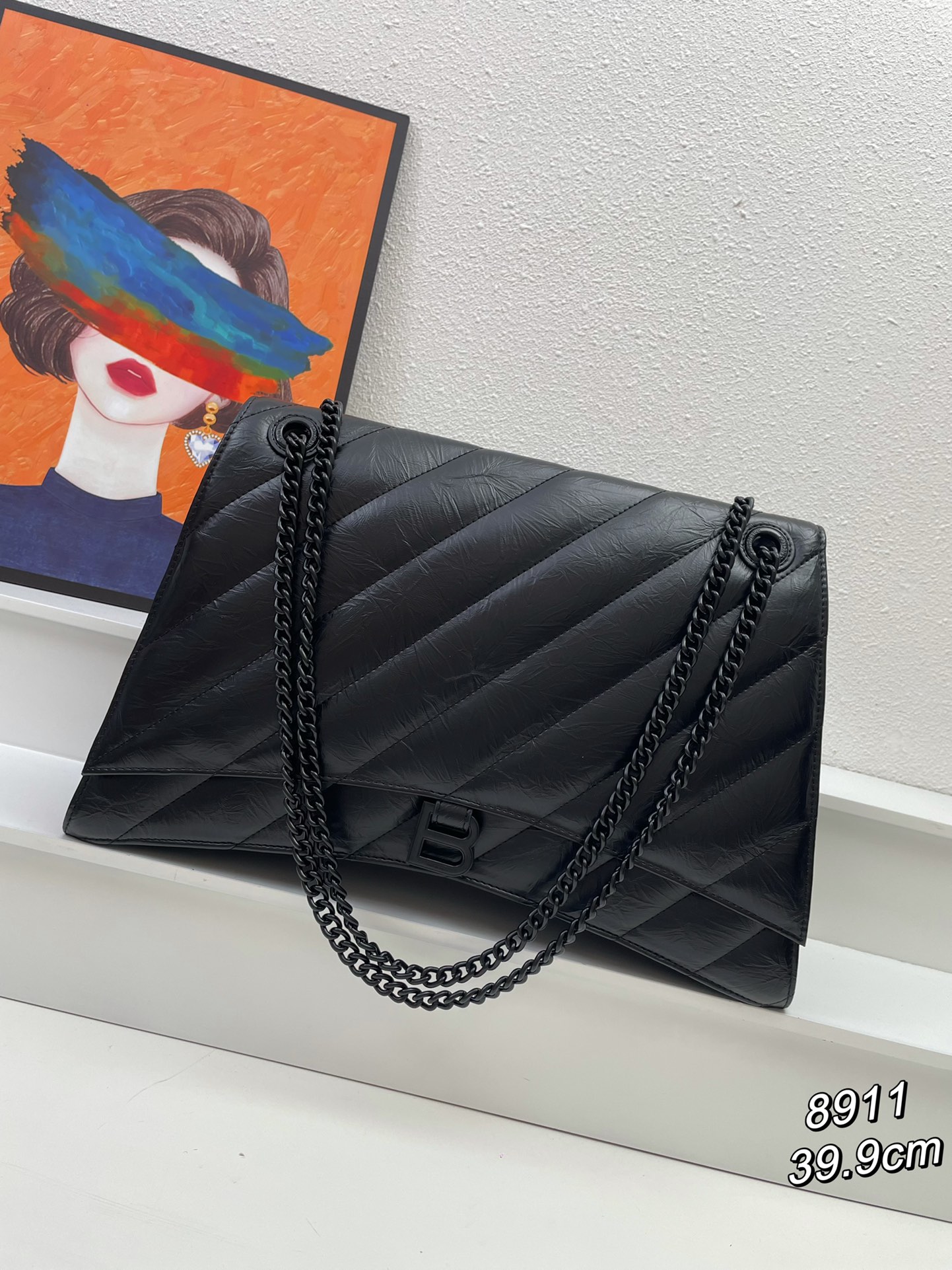 Women's bag Balenciaga B Buckle Crush Chain Bag - cnluxepick