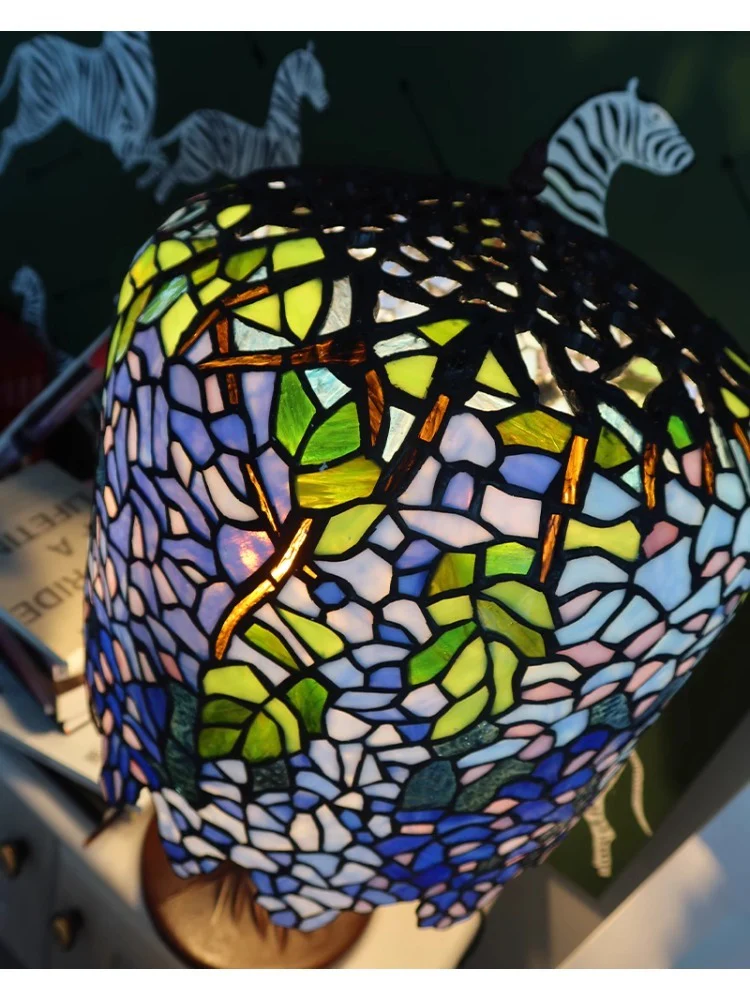 LA001 (Table) - Collection! Vintage Tiffany Full Replica Handmade Glass Art Table Lamp Tiffa*y&Co.1919 Bedside Lamp