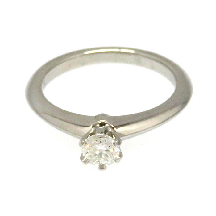 Tiffany & Co. Solitaire Diamond Ring Platinum