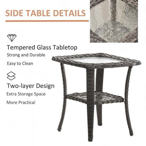 5 Seat Wicker Patio Furniture Conversation Setting with High Back Swivel Rocking Chairs,Cushions Included 🎃