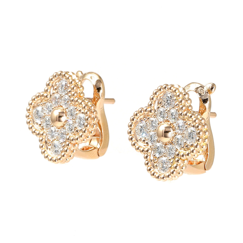 Van Cleef & Arpels Vintage Alhambra Earrings 18K Rose Gold VCARP2R500
