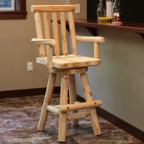 Sunnydaze Rustic Bar Stool