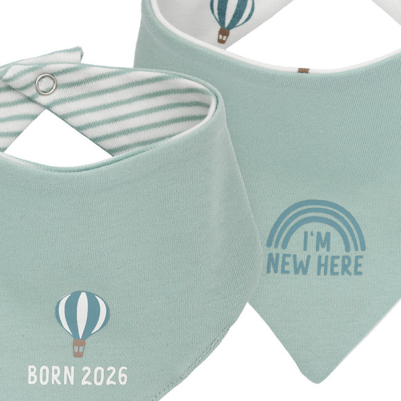Topomini Pure Collection 2 Baby Bandanas Born 2026