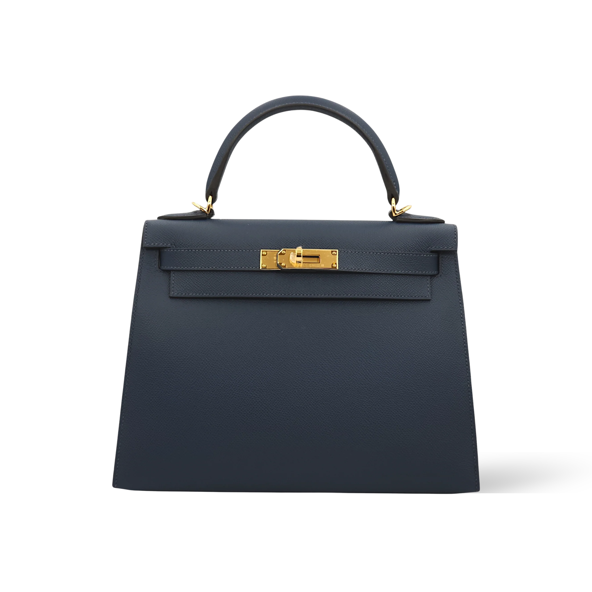 Hermes Kelly 28 Bag In Blue Sapphire Leather For Women 28cm/11in